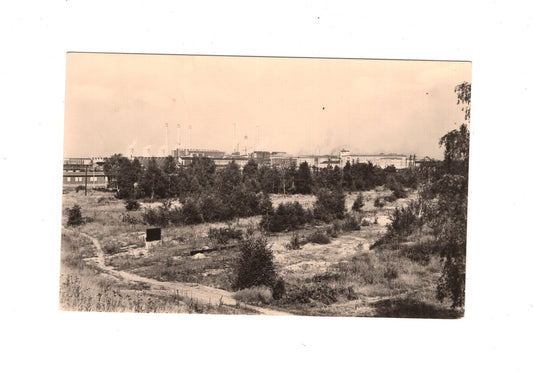 Ansichtskarte Schwarze Pumpe / Kreis Spremberg / Blick zum Kombinat