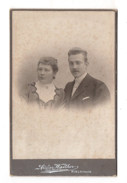 Fotografie Feines Paar - Kiel 1900er / CAB X-21
