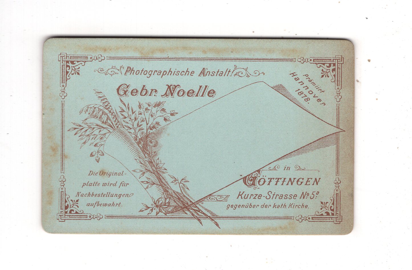 Fotografie Herrenportrait - Göttingen 1880er