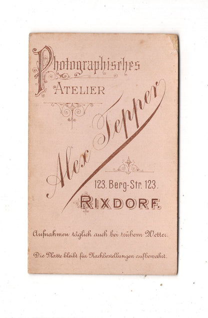 Fotografie Niedliches kleines Mädchen - Rixdorf 1880er