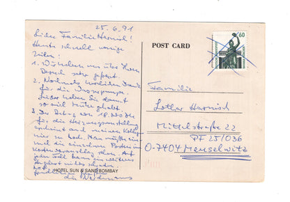 Ansichtskarte Bombay / Hotel Sun & Sand / Indien