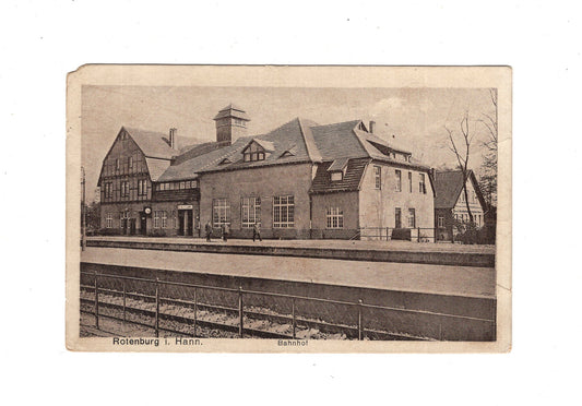 Ansichtskarte Rotenburg in Hannover / Bahnhof