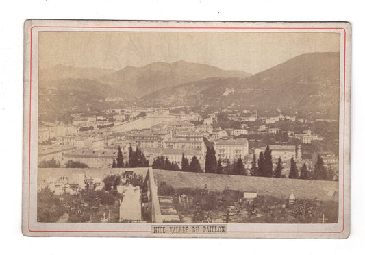 Fotografie Nice Nizza / Vallèe du Paillon / Frankreich - um 1880 / CAB U-36