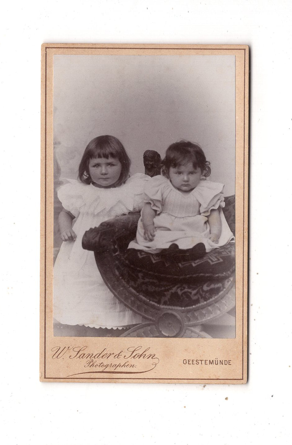 Fotografie Niedliche kleine Mädchen - Geestemünde 1890er