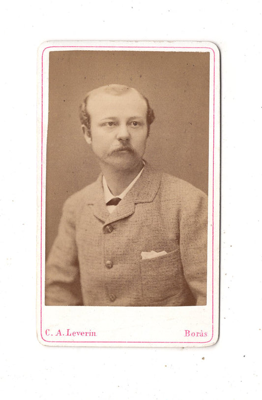 Fotografie Herrenportrait - Boras / Schweden 1870er