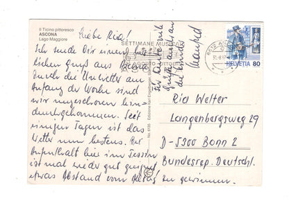 Ansichtskarte Ascona / Lago Maggiore / Schweiz