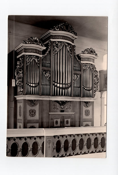 Ansichtskarte Großhartmannsdorf / Kirche / Silbermannorgel