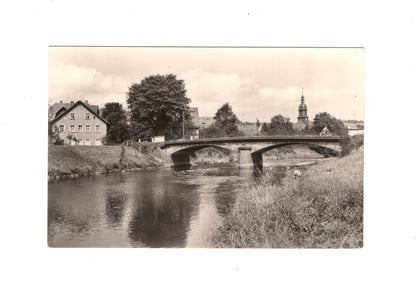 Ansichtskarte Flöha / Sachsen / Flöhabrücke