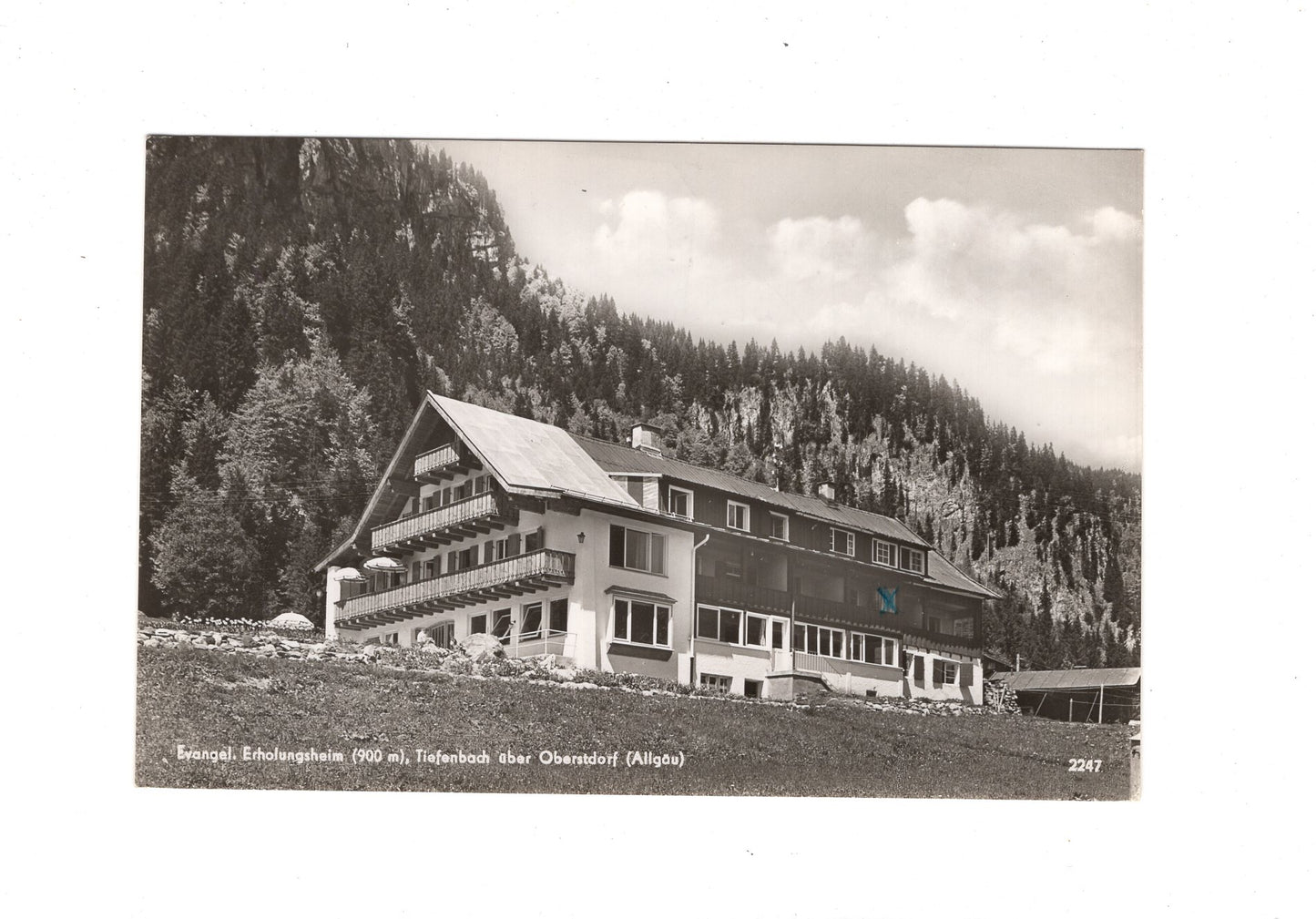 Ansichtskarte Evang. Erholungsheim / Tiefenbach über Oberstdorf / Allgäu / I1-62