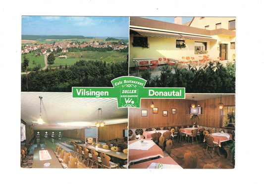 Ansichtskarte Café Restaurant Zoller / Vilsingen / Donautal / H1-63