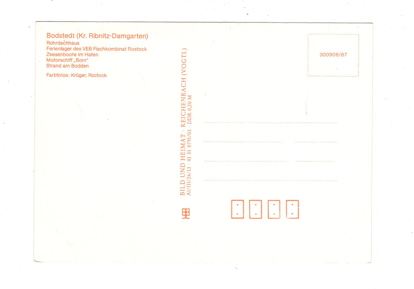 Ansichtskarte Bodstedt / Kreis Ribnitz-Damgarten