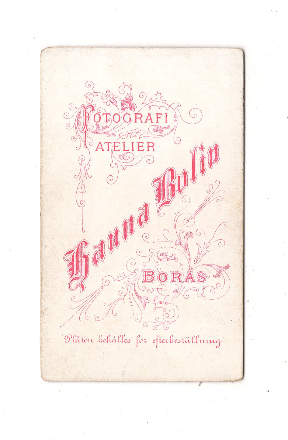Fotografie Feine Dame - Boras 1870er / CDV L1-34