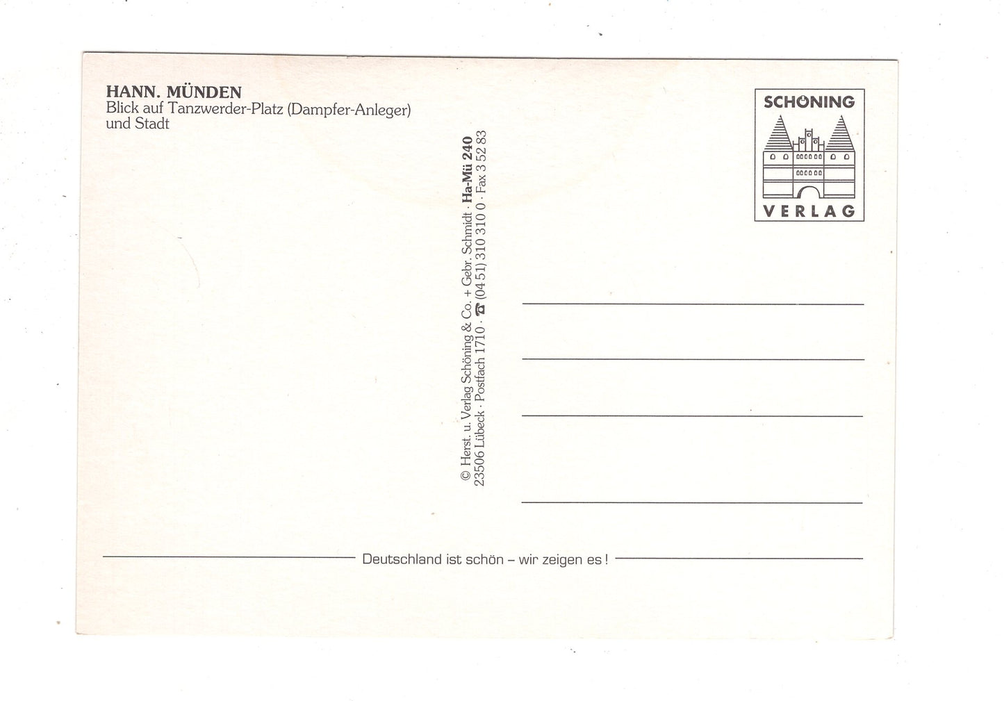 Ansichtskarte Hann. Münden / Tanzwerder-Platz +++ / J1-58