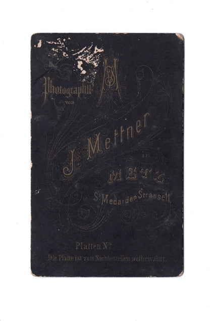 Fotografie Soldat / Soldatenportrait - Metz 1880er