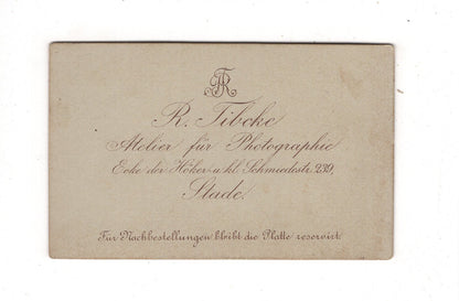 Fotografie Niedlicher kleiner Junge - Stade 1880er / CDV M1-16