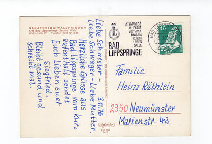Ansichtskarte Bad Lippspringe / Sanatorium Waldfrieden
