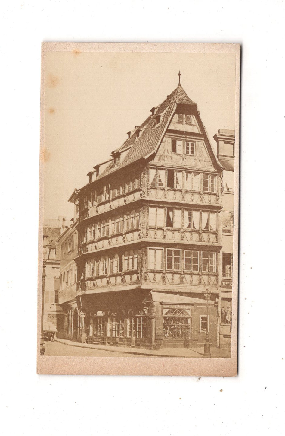 Fotografie Maison Kammerzell in Straßburg - 1870er