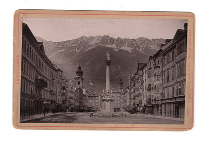 Fotografie Innsbruck / Maria-Theresien-Straße / Österreich - um 1890 / CAB U-36