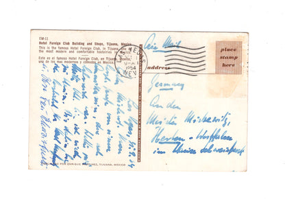 Ansichtskarte Tijuana / Hotel Foreign Club an Shops / Mexiko