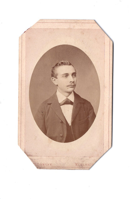 Fotografie Herrenportrait - Mühlhausen in Thüringen um 1880