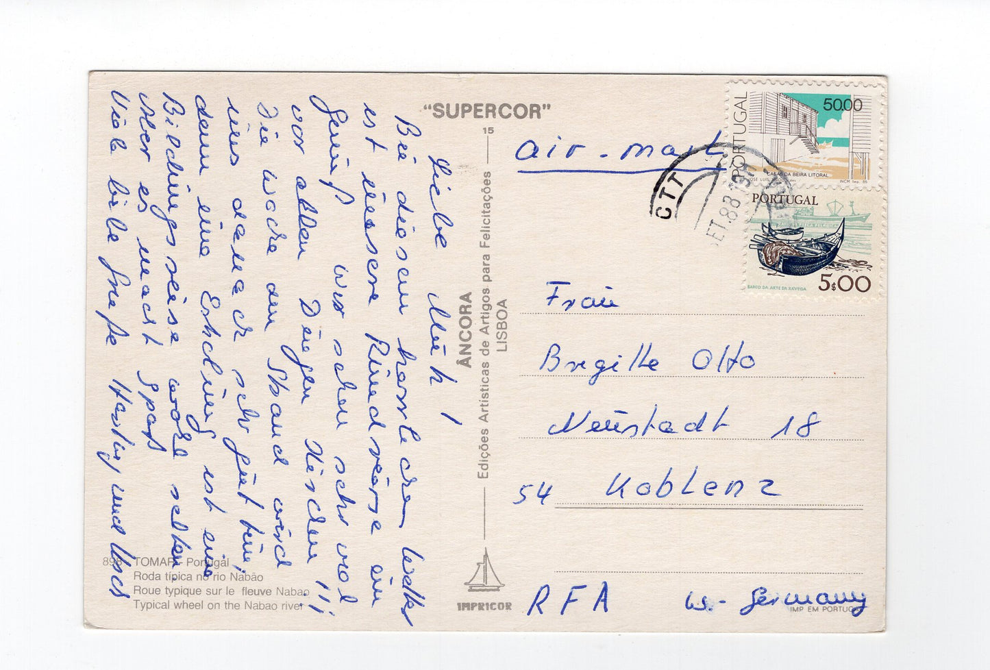 Ansichtskarte Tomar / Portugal