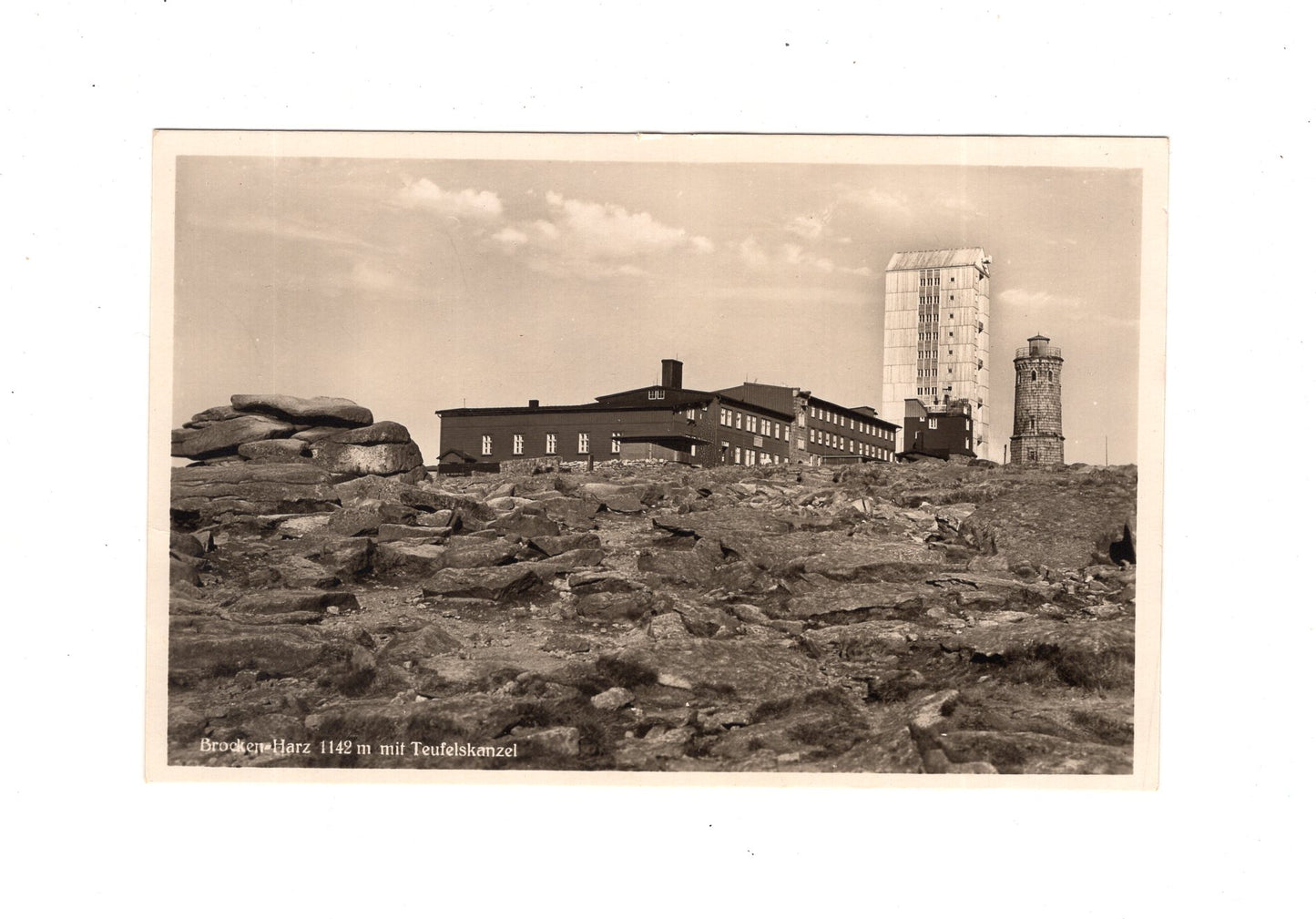 Ansichtskarte Brocken / Harz / mit Teufelskanzel