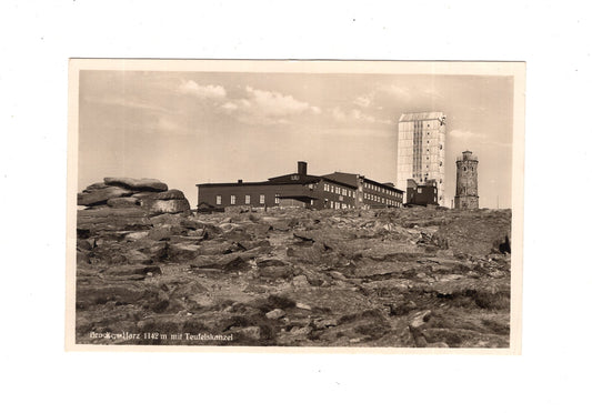 Ansichtskarte Brocken / Harz / mit Teufelskanzel
