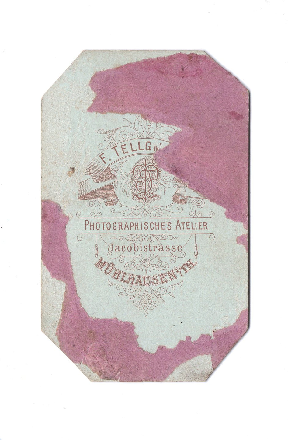 Fotografie Herrenportrait - Mühlhausen in Thüringen um 1880