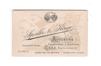 Fotografie Niedliche kleine Mädchen - Augsburg / Graz 1897