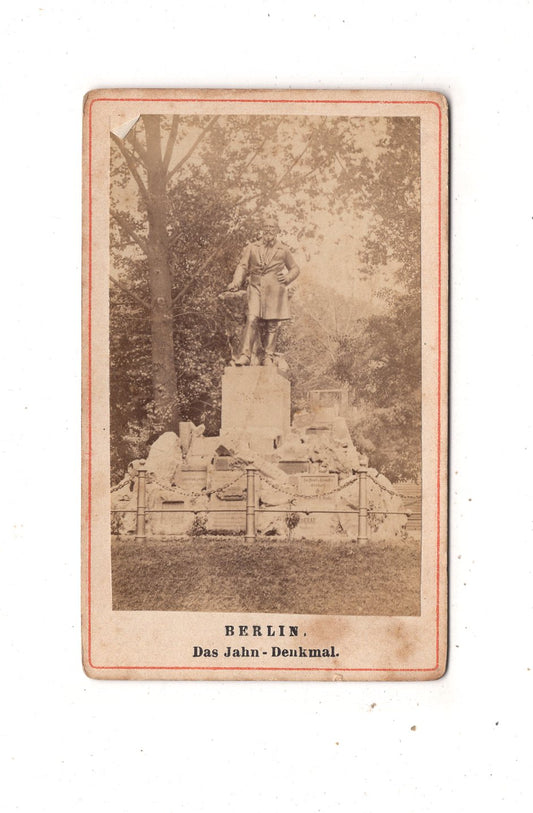 Fotografie Das Jahn-Denkmal in Berlin - 1870er