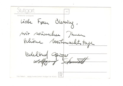 Ansichtskarte Stuttgart / Winterlicher Schlossplatz / I1-62