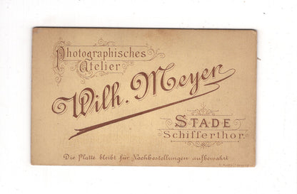Fotografie Niedlicher kleiner Junge - Stade 1880er / CDV M1-16
