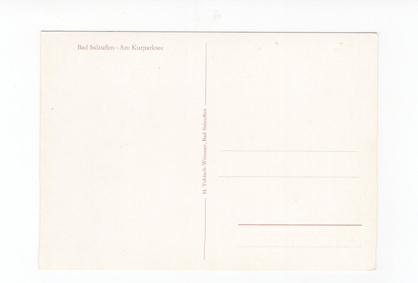Ansichtskarte Bad Salzuflen / Am Kurparksee