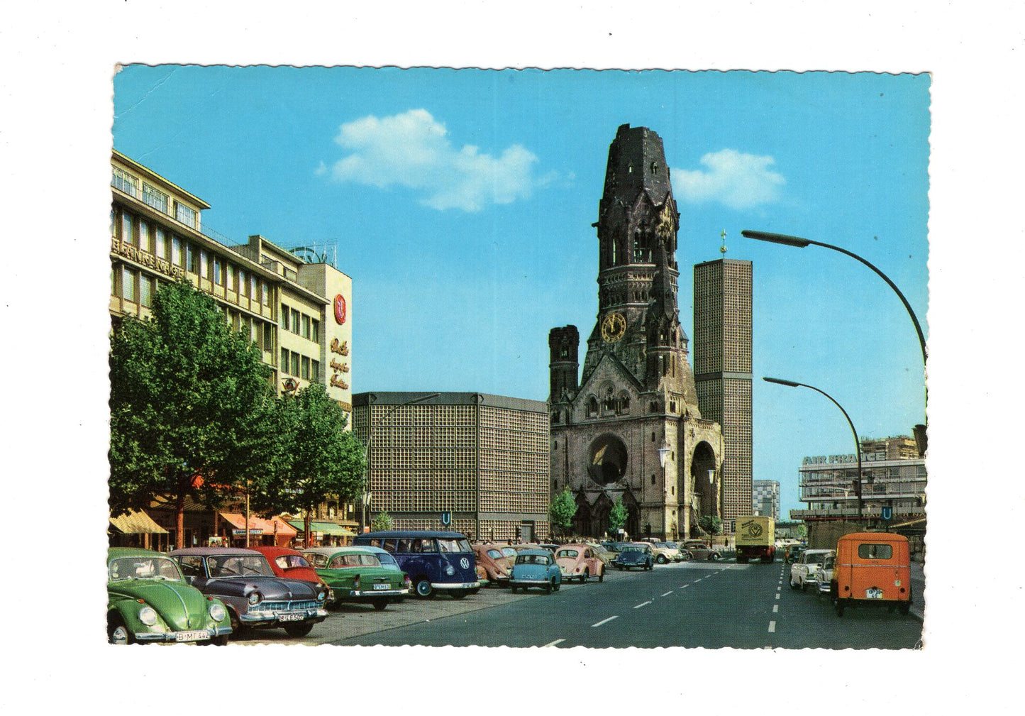 Ansichtskarte Berlin / Kurfürstendamm mit Kaiser-Wilhelm-Gedächtniskirche