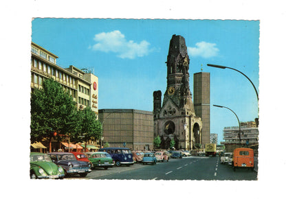 Ansichtskarte Berlin / Kurfürstendamm mit Kaiser-Wilhelm-Gedächtniskirche