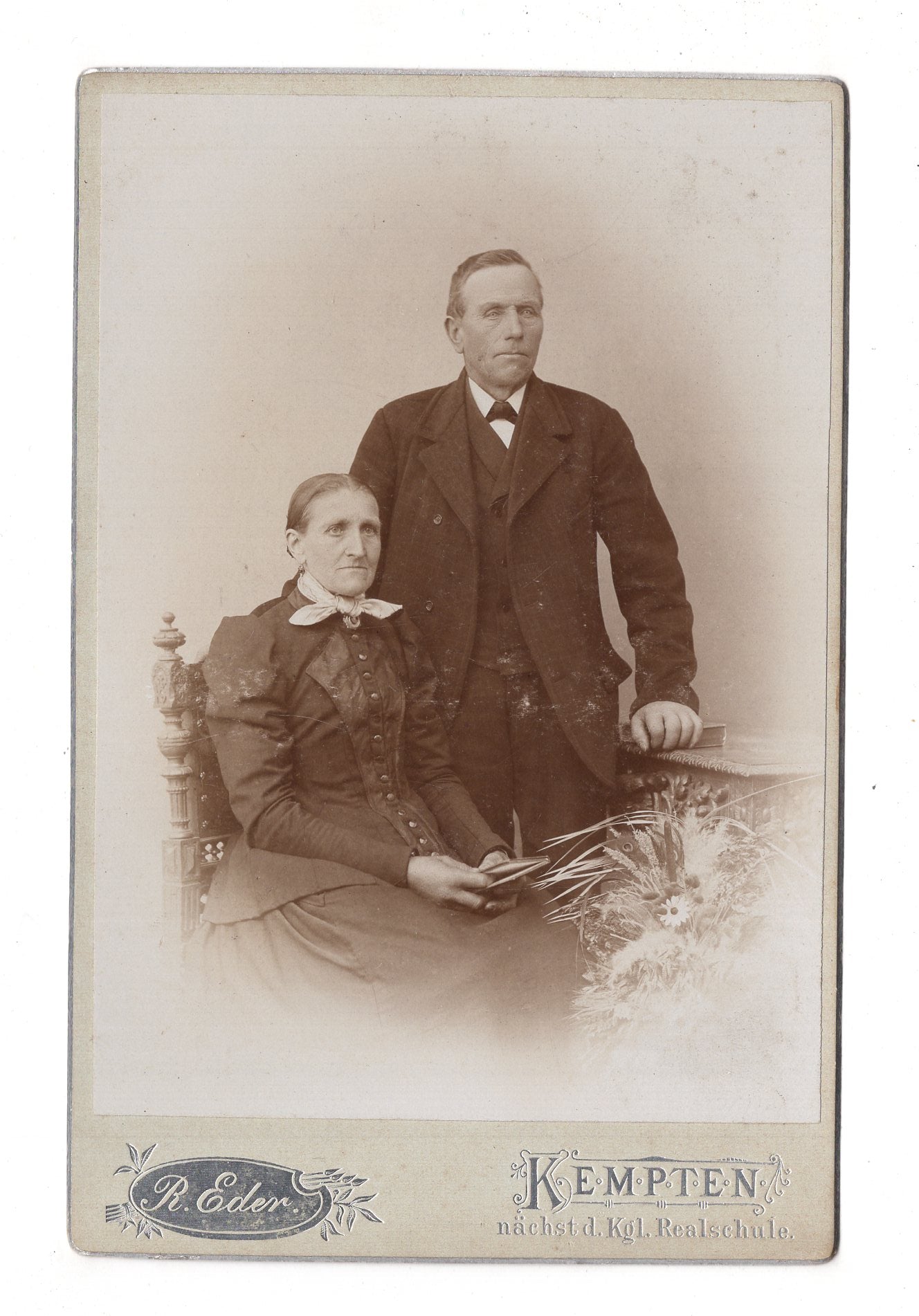 Fotografie Feines Paar - Löbau 1890er / CAB X-22