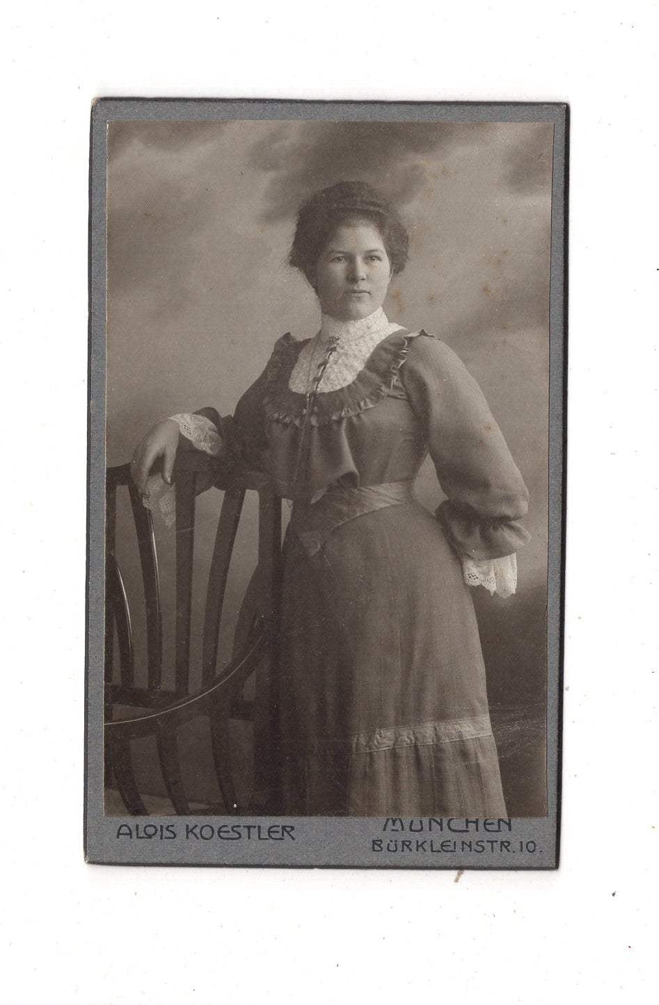 Fotografie Feine Dame - München 1900er / CDV L1-34