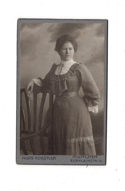 Fotografie Feine Dame - München 1900er / CDV L1-34