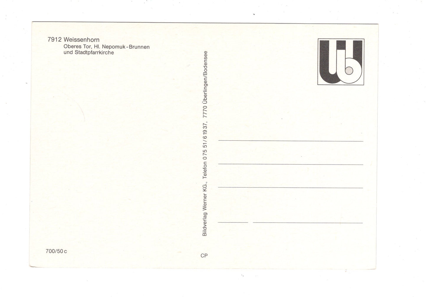 Ansichtskarte Weißenhorn / Oberes Tor -Stadtpfarrkirche +++ / H1-63