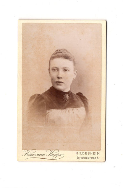 Fotografie Damenportrait - Hildesheim 1880er / CDV C1-13