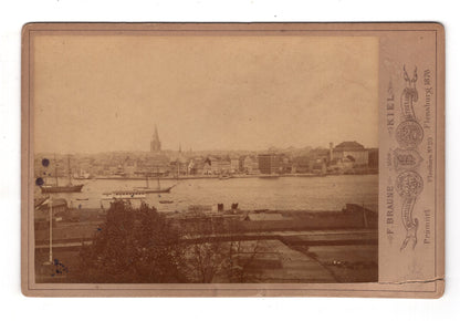 Fotografie Kiel / Kieler Förde ? - um 1890 / CAB V-20