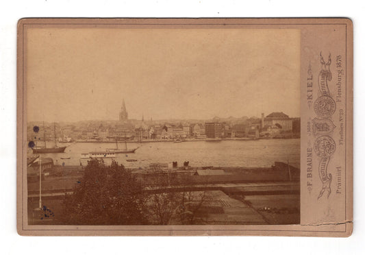 Fotografie Kiel / Kieler Förde ? - um 1890 / CAB V-20
