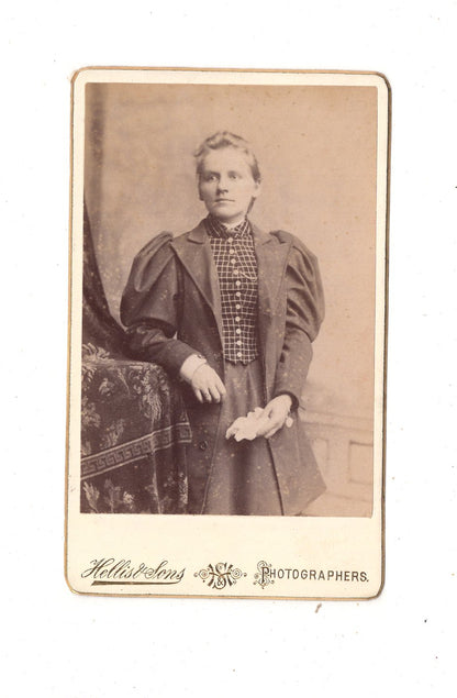Fotografie Feine Dame - London 1890er / CDV L1-34