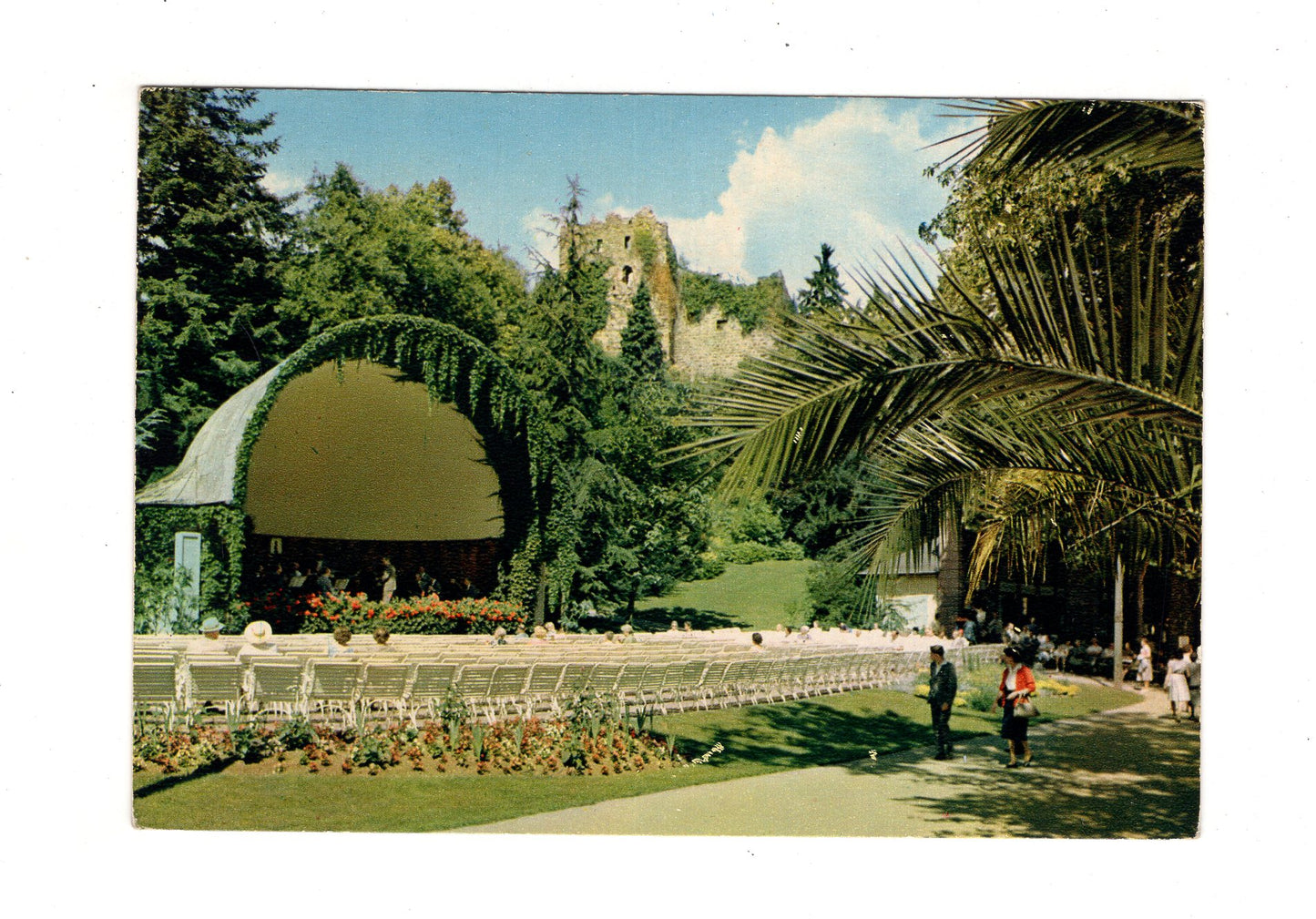 Ansichtskarte Badenweiler im südlichen Schwarzwald / Kurpark