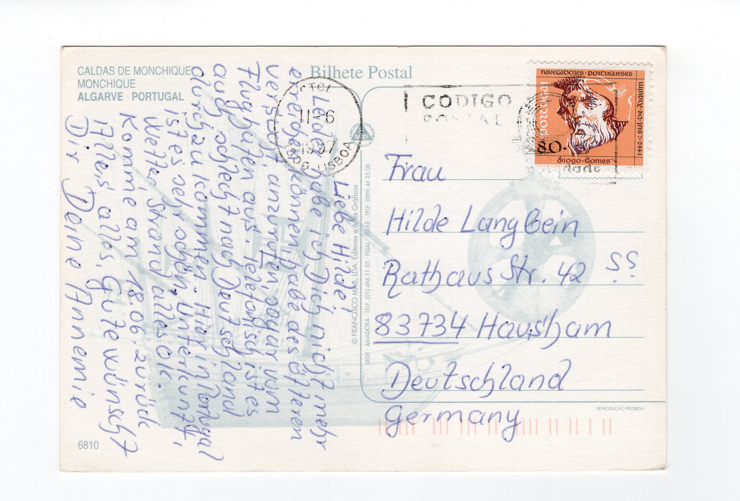 Ansichtskarte Caldas de Monchigue / Algarve / Portugal