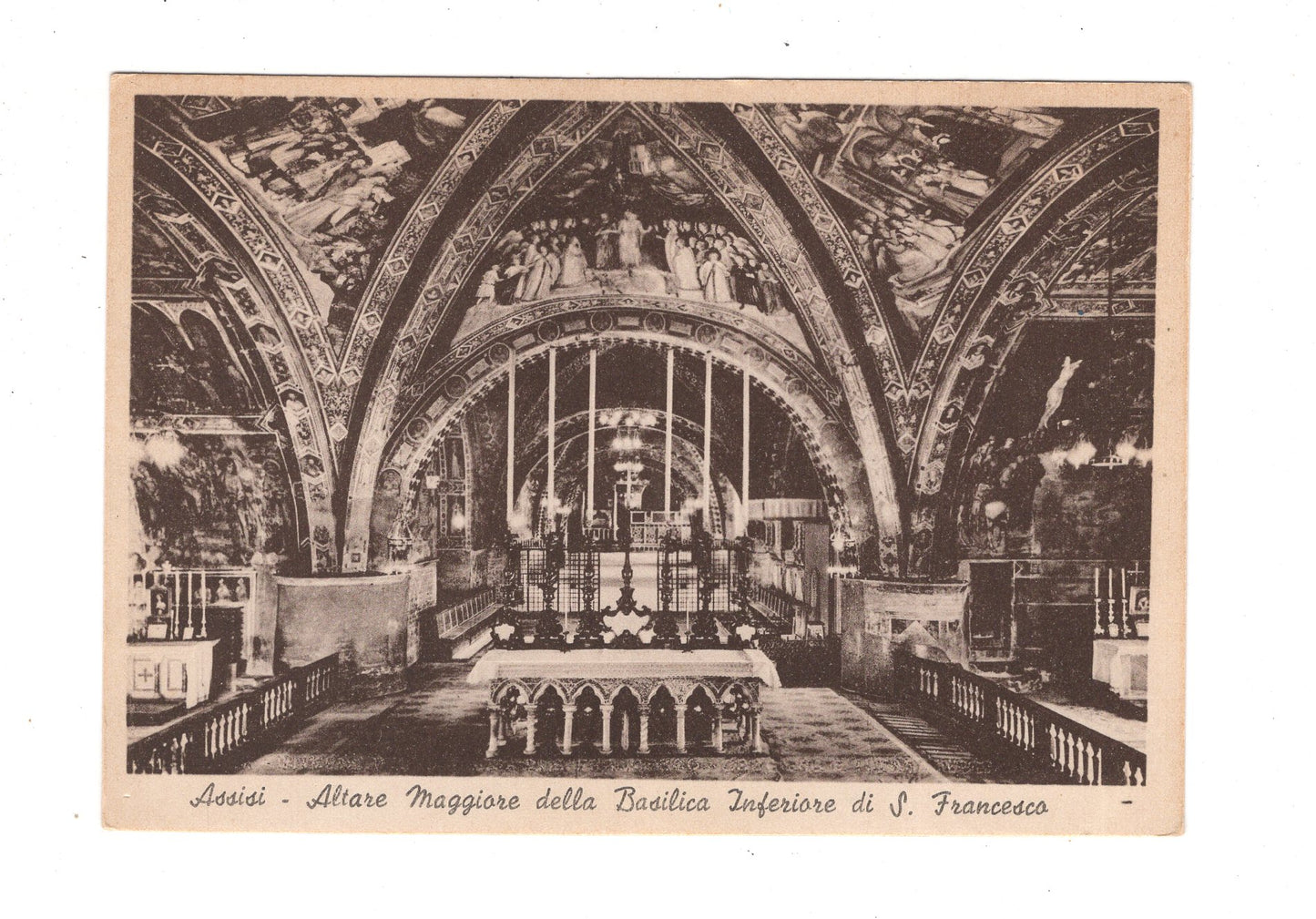 Ansichtskarte Assisi / Basilica Inferiore di S. Francesco / Italien / N1-56