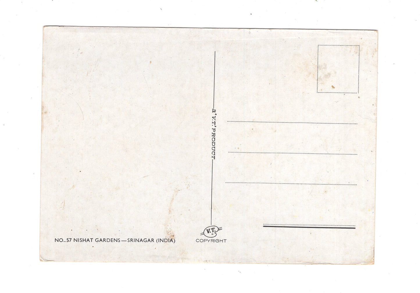 Ansichtskarte Srinagar / Nishat Gardens / Indien