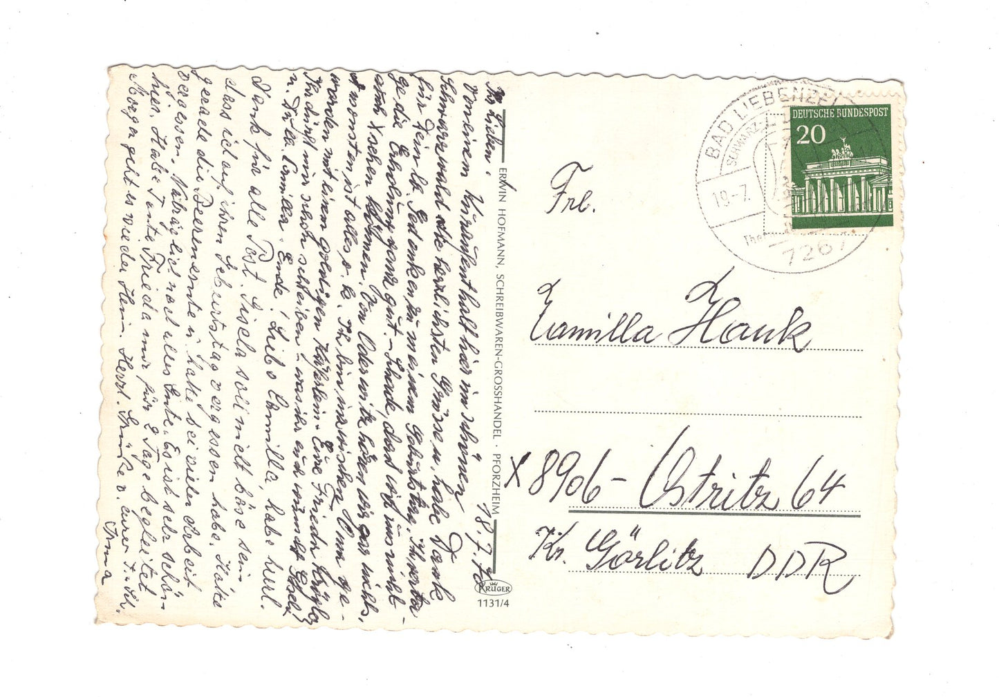 Ansichtskarte Bad Liebenzell