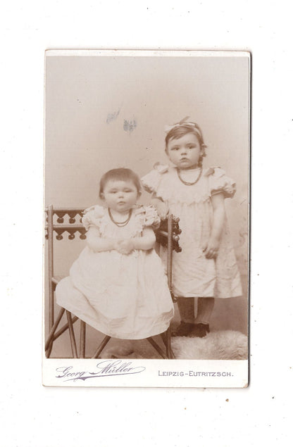 Fotografie Niedliche kleine Mädchen - Leipzig-Eutritzsch 1890er
