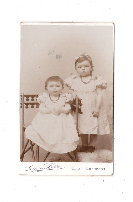 Fotografie Niedliche kleine Mädchen - Leipzig-Eutritzsch 1890er